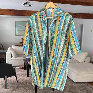 Colorful Striped Short Sleeve Shirt